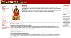 Desktop Screenshot of clan-cameron.org.au
